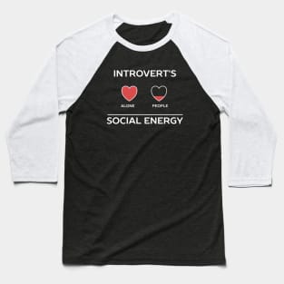 Funny Introvert Humour Baseball T-Shirt